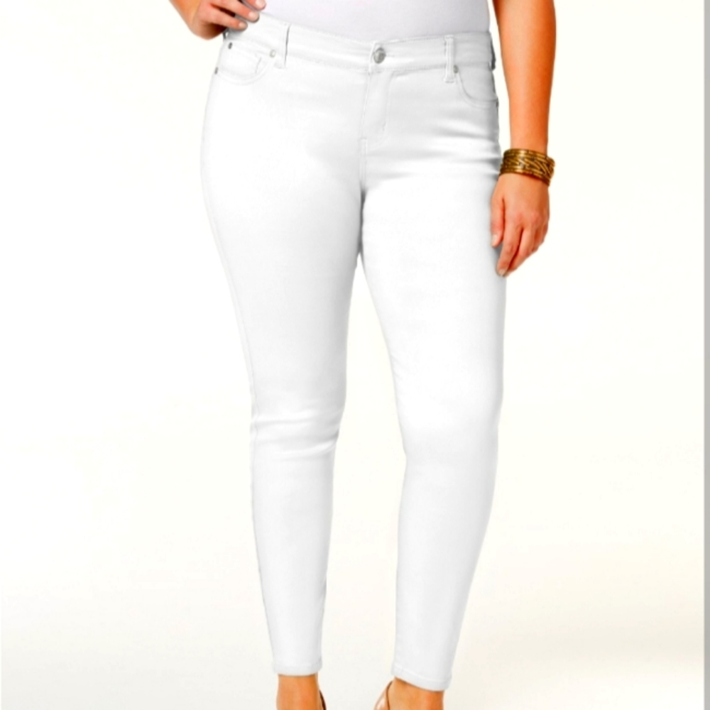 White Jeans Celebrity Pink Jeans plus size 22